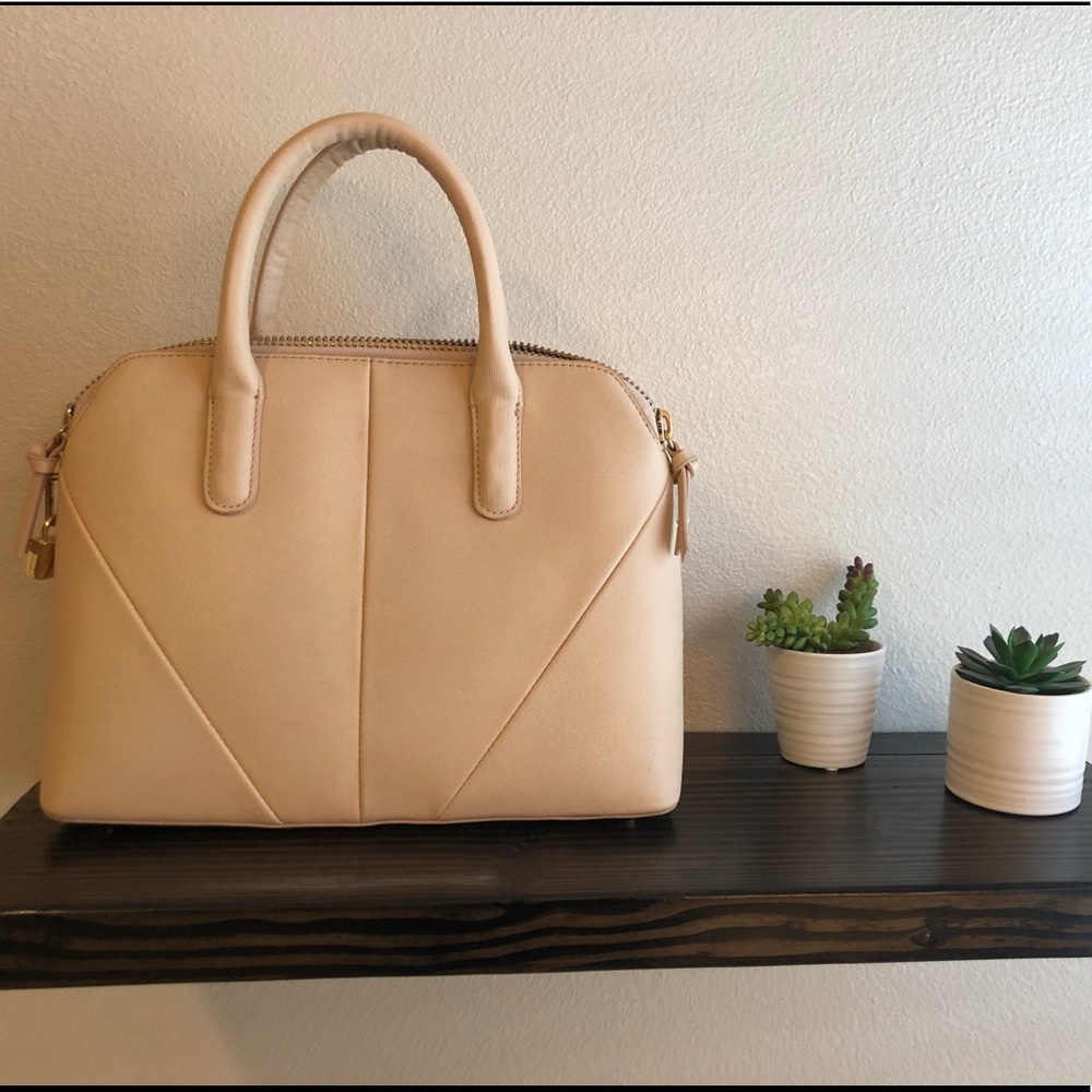 Cream Satchel